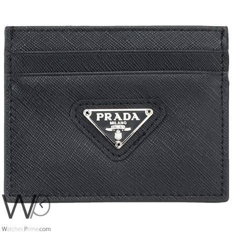 card wallet men prada|Prada card holder for men.